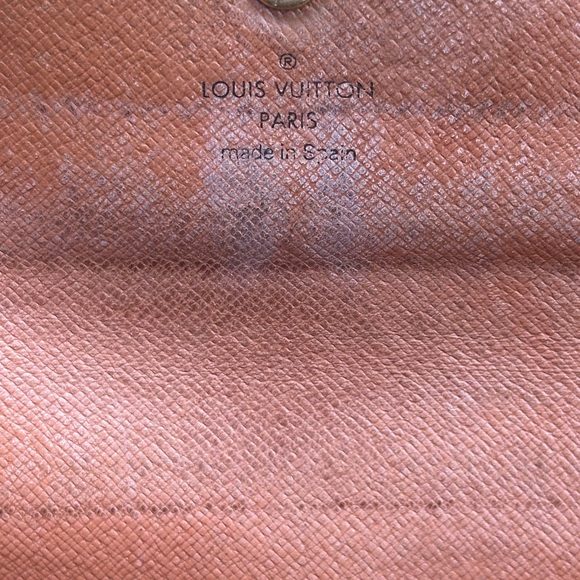 Louis Vuitton Monogram Porte Monnaie Canvas Long Wallet Snap Closure Brown - Picture 7 of 16